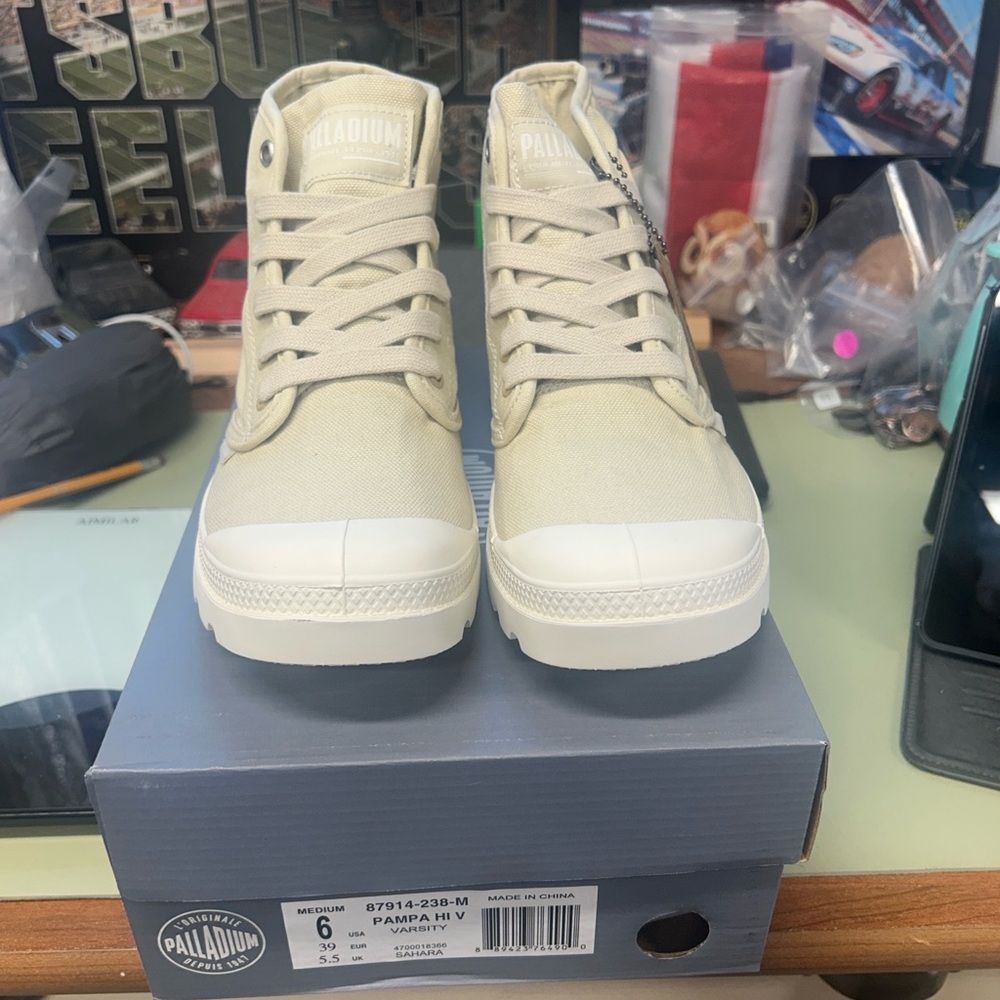 Palladium Light Tan High-Top Sneakers